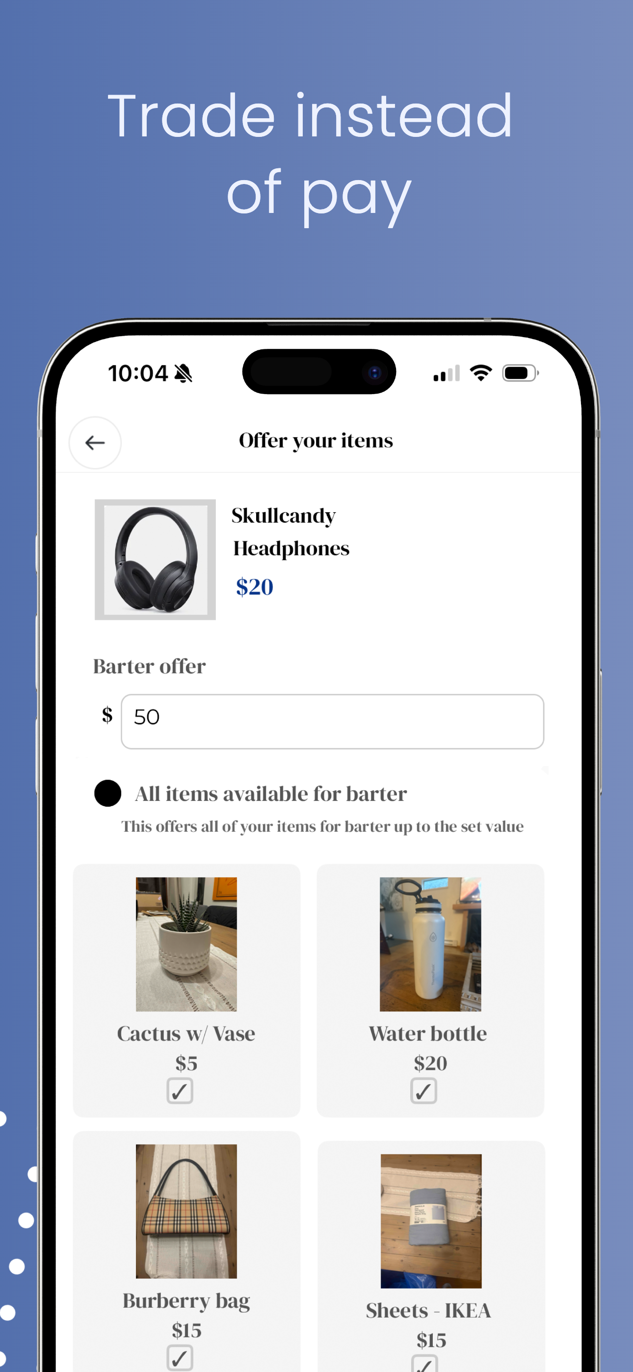 BARTR - Trade instead of Pay screenshot 3