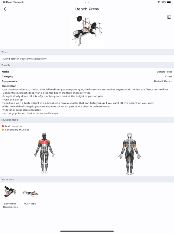 Screenshot #5 pour WLog Carnet de Musculation