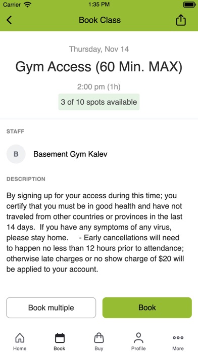 Kalev Fitness Solution Screenshot