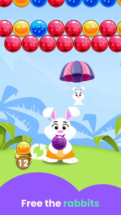 Bubble Shooter Bunny Games Screenshot