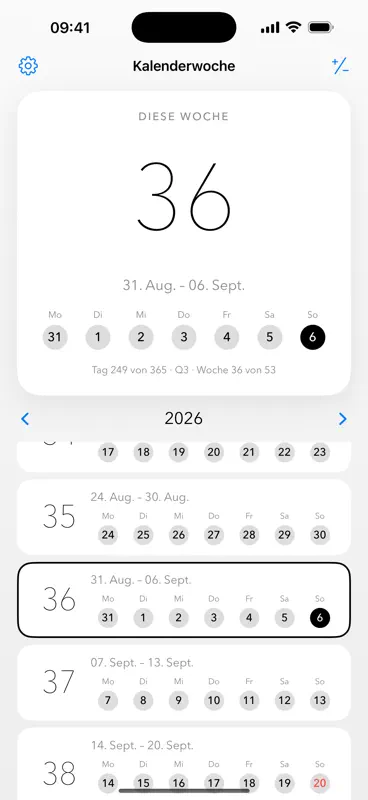 Kalenderwoche KW screenshot 1 of 5