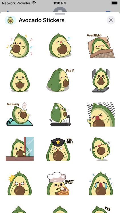 Avocado Stickers - WAStickers