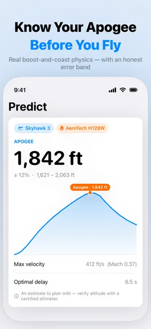 ApogeeLog: Model Rocketry screenshot 1