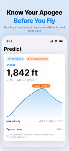 ApogeeLog: Model Rocketry iPhone screenshot