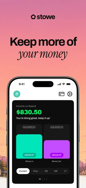 Stowe: Track Money & AI Budget screenshot 1