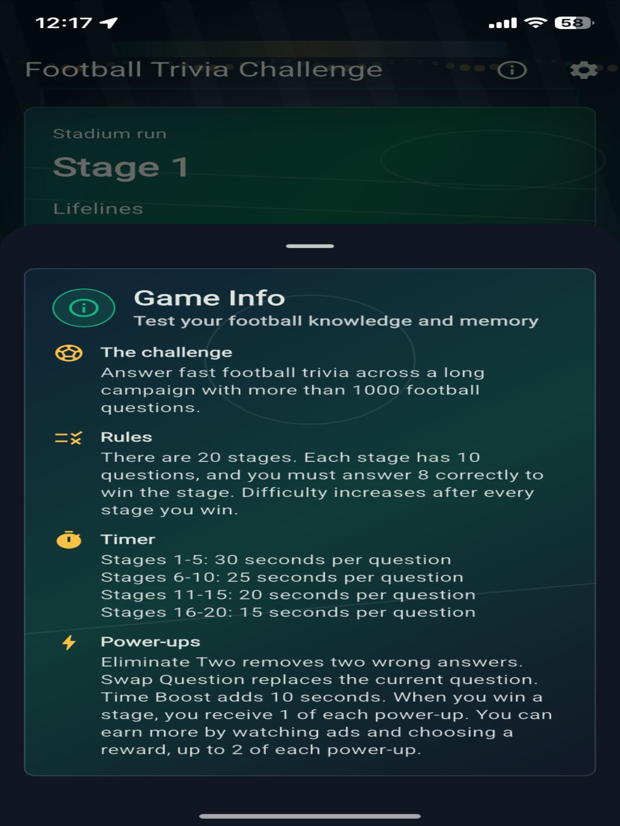 Football Trivia Challenge