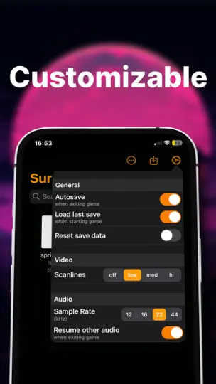Screenshot von Sutāto - Retro Emulator auf dem iPhone 3
