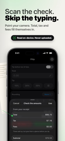 Pitip: Tip Calculator screenshot