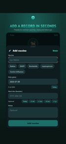 Pet Health Tracker: Vaccines screenshot