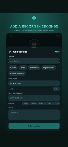 Pet Medical Records & Vaccines screenshot