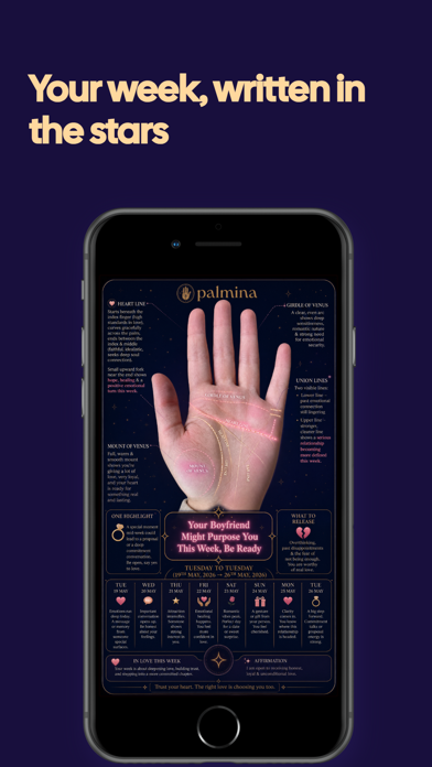 Palmina: Love & Fate Insights iPhone screenshot