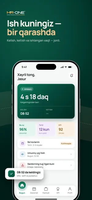 HR-ONE Xodim screenshot 1