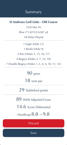 Shark Club Golf GPS & Handicap screenshot