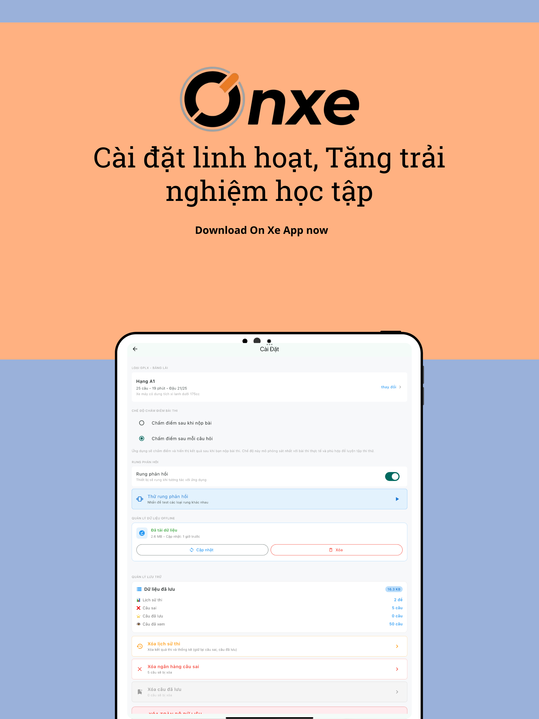 OnXe: Ôn GPLX & Tra phạt nguội