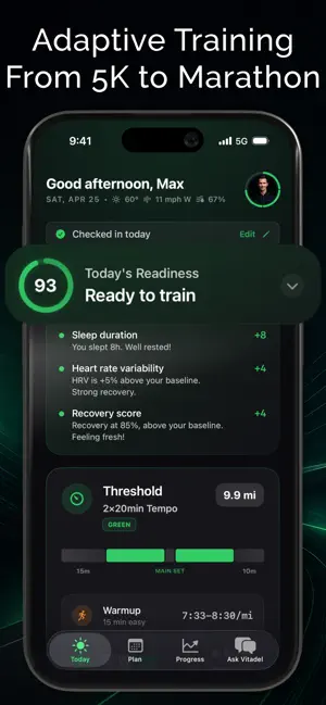 Vitadel Run: Running Coach screenshot 1