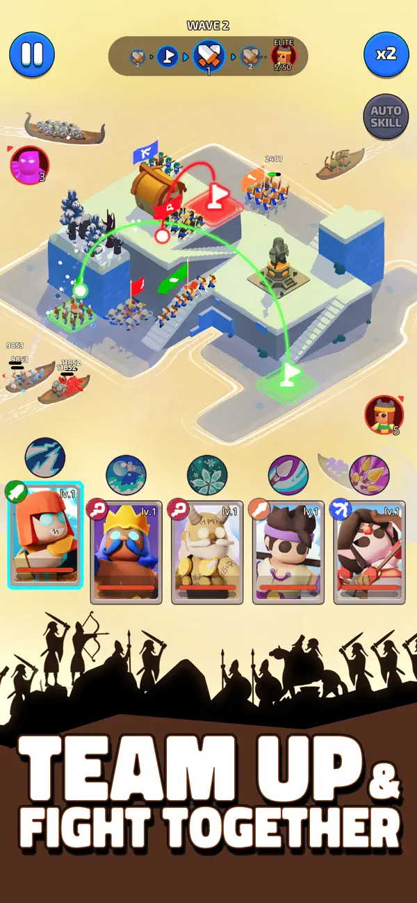 North War: Island Defense 3D Hack screenshot 7 - game app interface