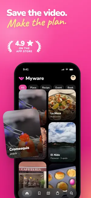 Myware: Save Videos to a Map screenshot 1