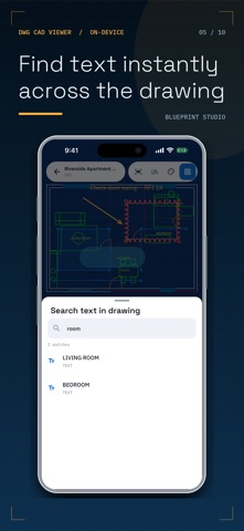 DWG CAD Viewer: DXF, STL iPhone screenshot