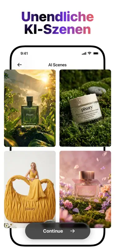 KI Produktvideo & Ads - Pixury screenshot 6 of 7