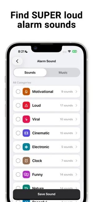 PushClock - Loud Alarm Clock screenshot 3