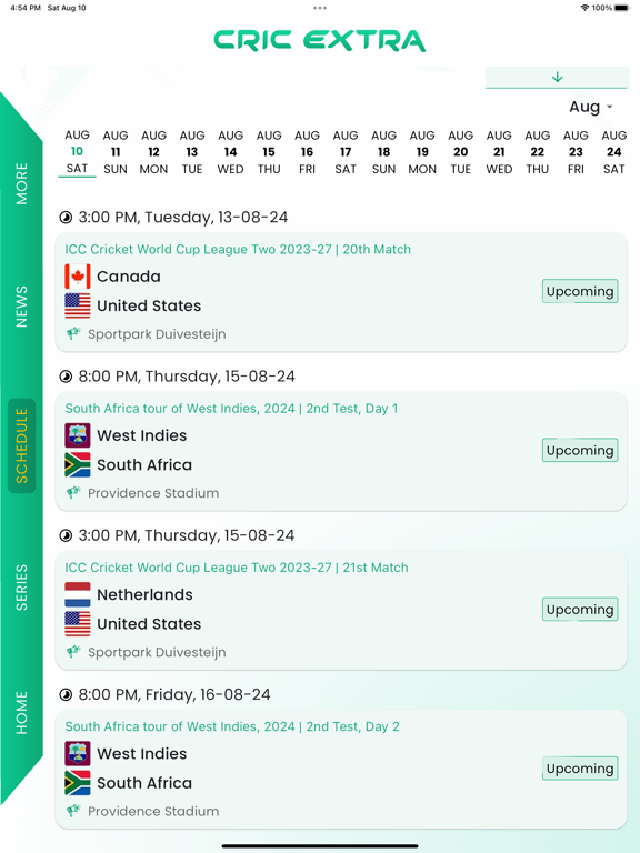 Cricket Live - CricExtra iPad screenshot 4