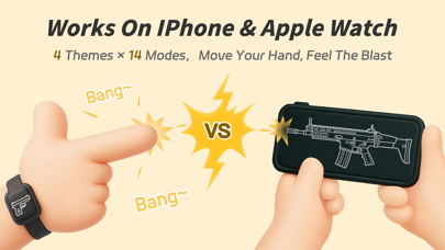 BangBang:Watch & Phone Gun Sim iPhone screenshot 1 - Entertainment app