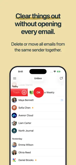 Unibox – Email by sender screenshot 4