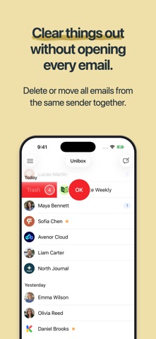 Unibox – Email by sender screenshot 4