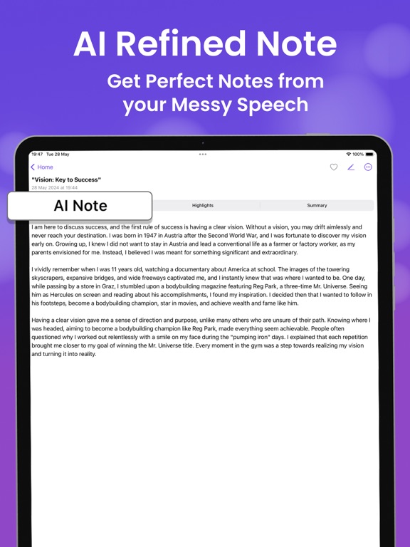 Transcribe AI: Voice to Text iPad screenshot 4 - Productivity app