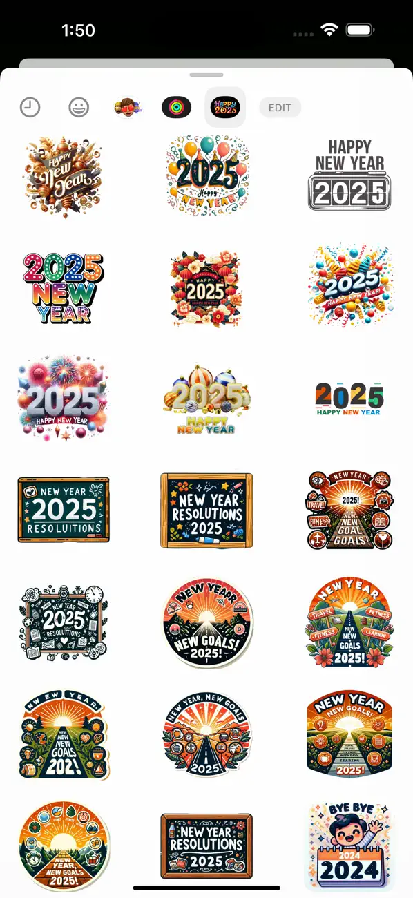Screenshot #3 pour Happy New Year 2025 - WSticker