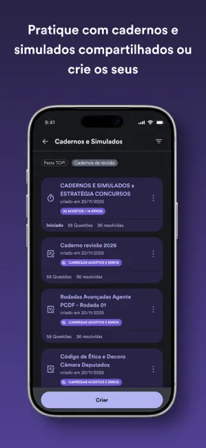 Estratégia Concursos iPhone screenshot 2