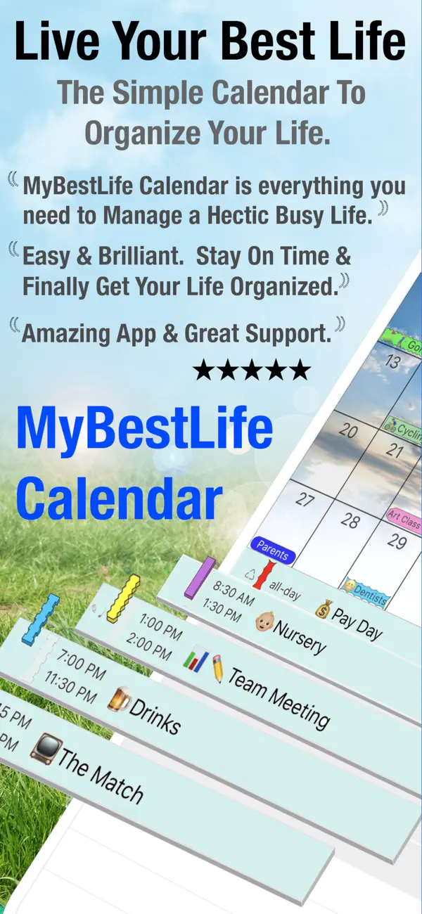 Screenshot #1 pour Calendrier MyBestLife