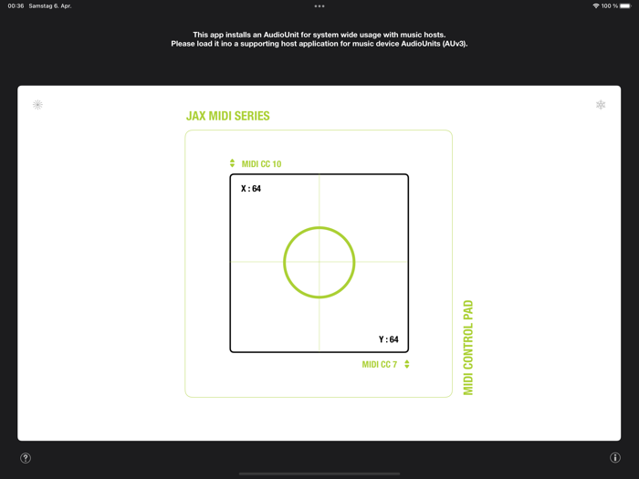 JAX MIDI Control Pad