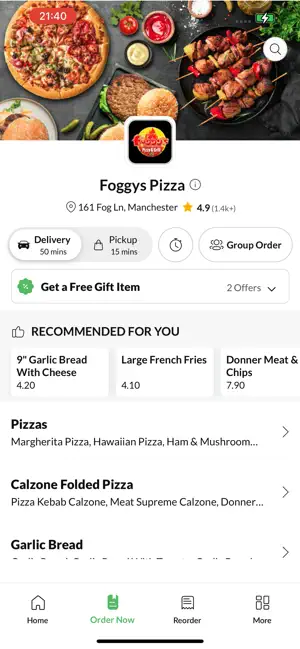 Foggys Pizza Manchester screenshot 3