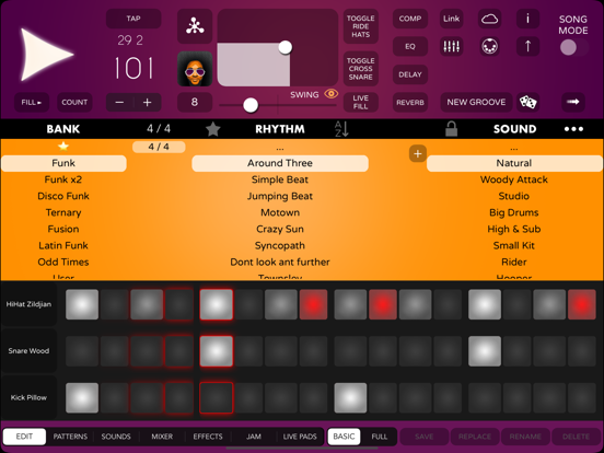 Screenshot #1 for Funk Drummer