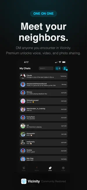 Vicinity: Proximity Chat iPhone screenshot 3