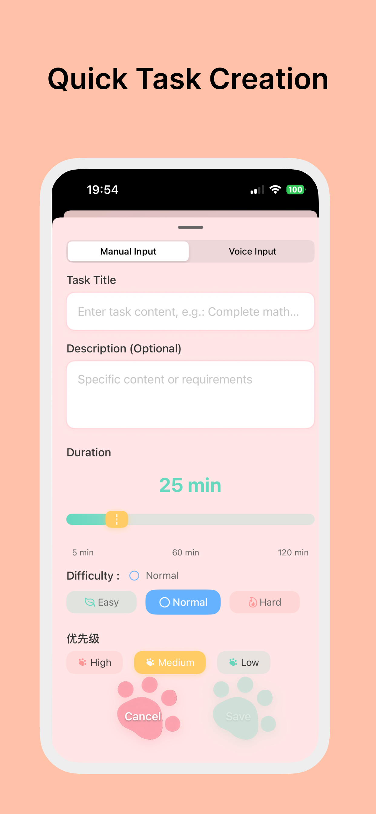 CatPaws - Tasks Focus Timer