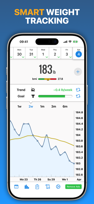 Weight Diary Lite Screenshot 1 of 4