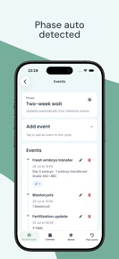 Fertily: Treatment Tracker screenshot