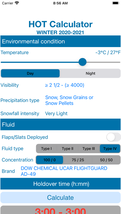 HOT Calculator Screenshot