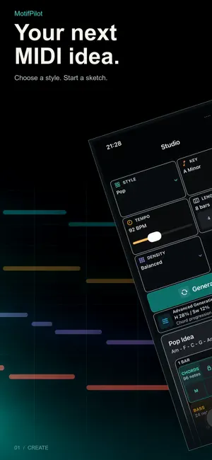 MotifPilot MIDI Generator screenshot 1