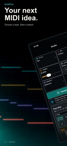 MotifPilot MIDI Generator Screenshot 1 of 3