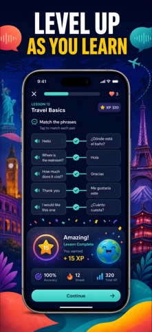 PhraseLearn: Travel Phrasebook iPhone screenshot
