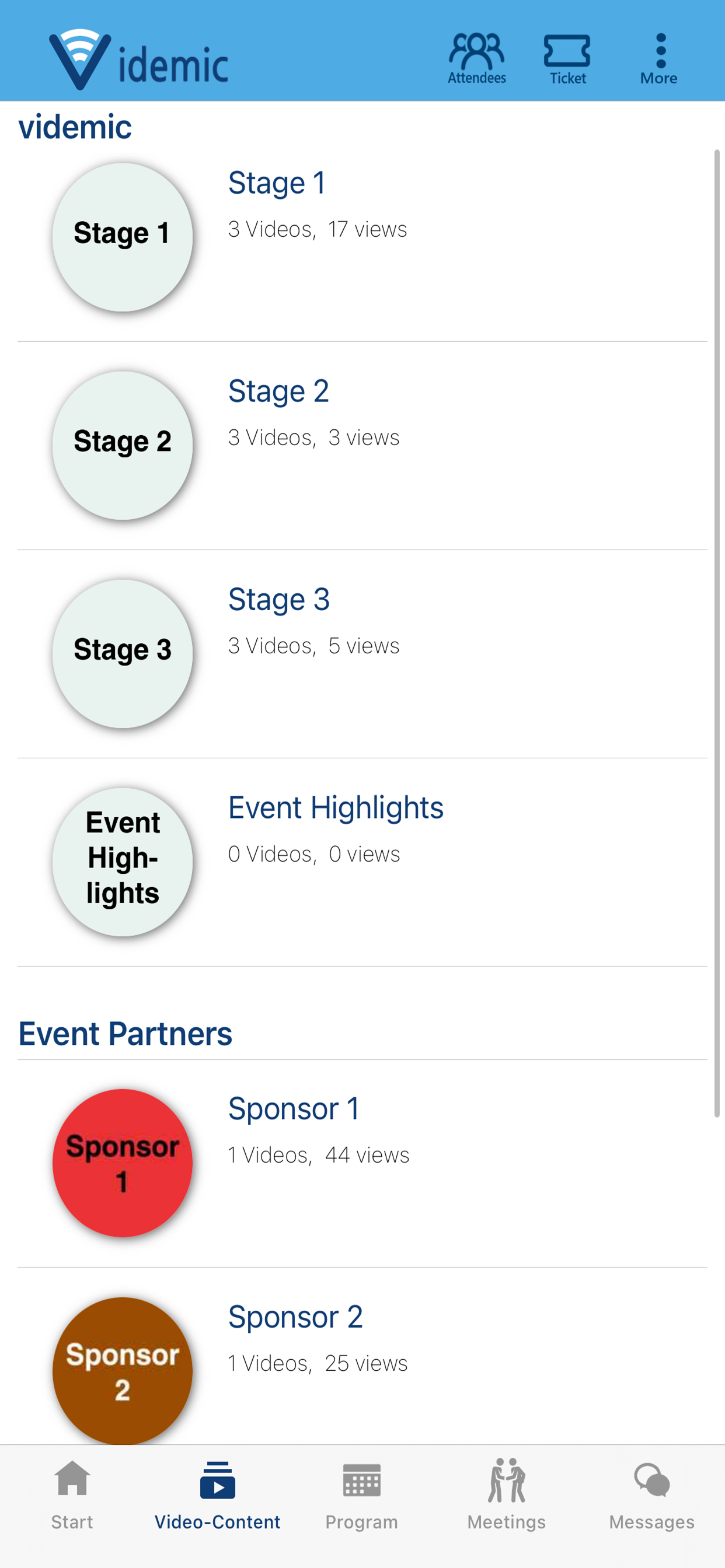 videmic - Event App screenshot 2