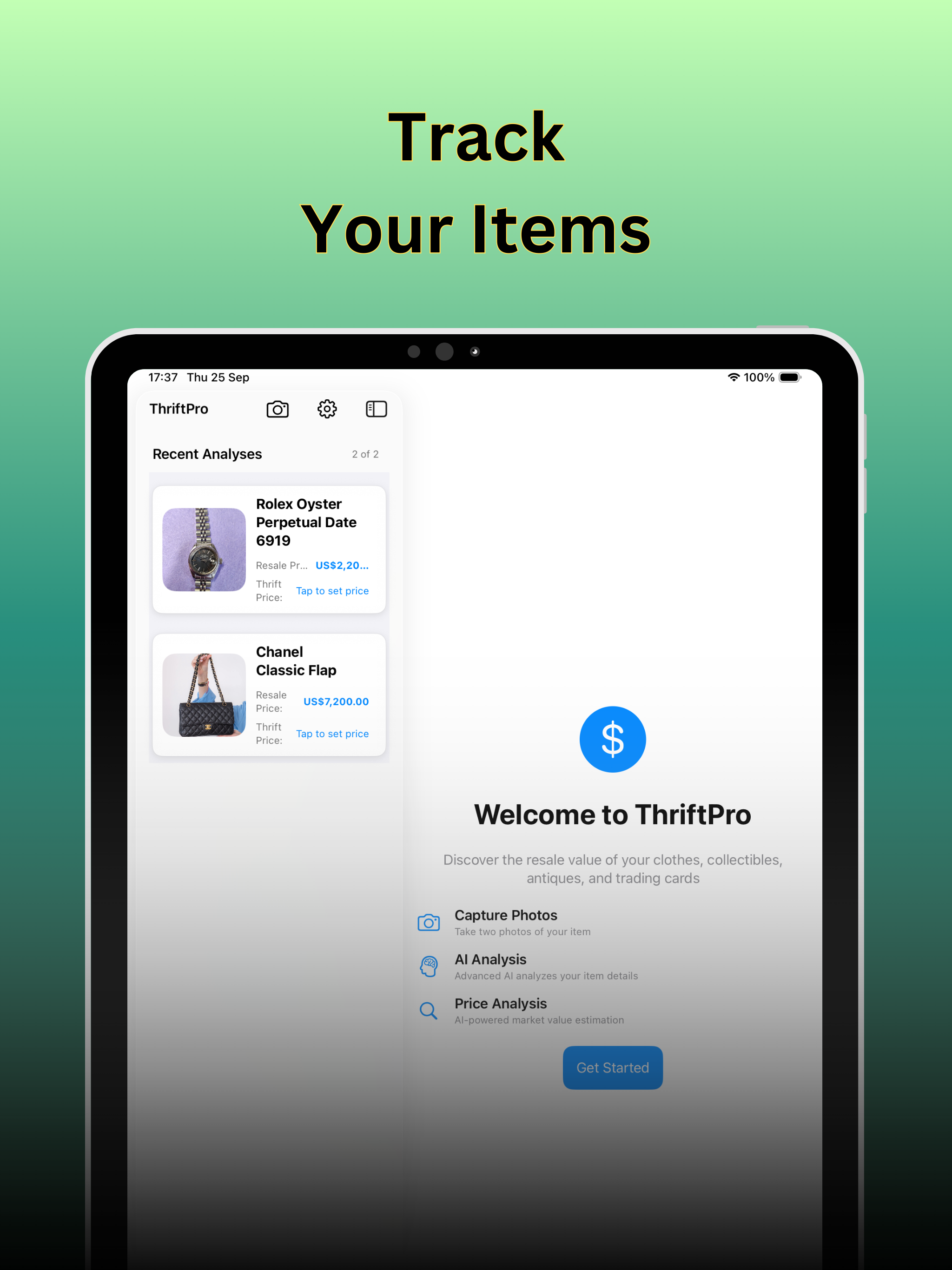 Thrift Profit Identifier