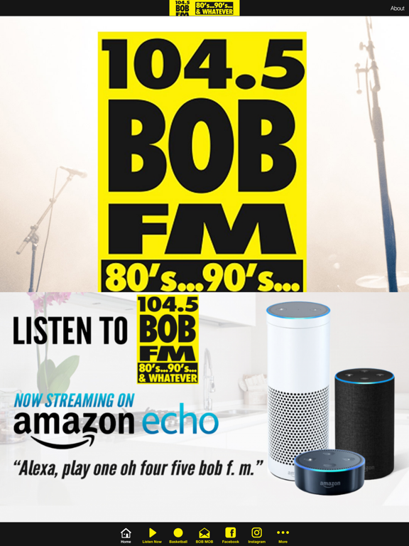 104.5 Bob FM iPad screenshot 1 - Music app