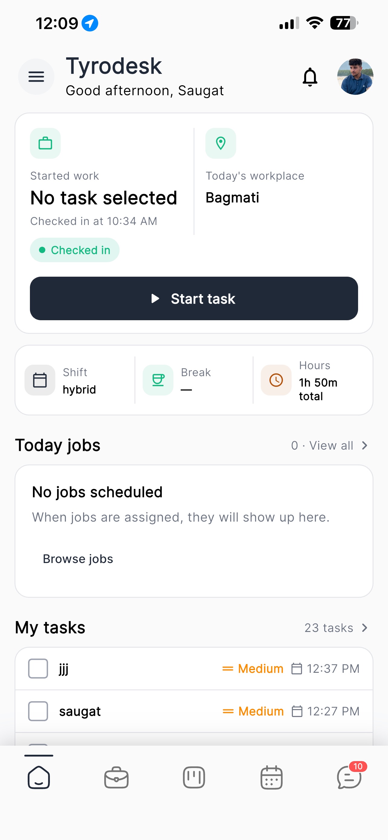 Screenshot 2 of Hajari -  WorkOS for Teams