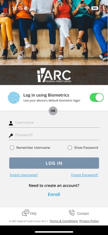 ARCFCU Cards iPhone screenshot