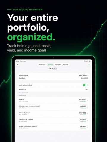Dividend Tracker: US Stocks iPad screenshot
