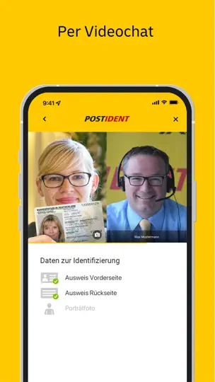 Screenshot von POSTIDENT auf dem iPhone 2